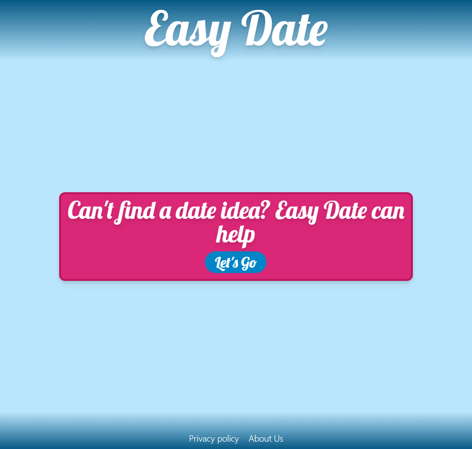 Easy date application screenshot